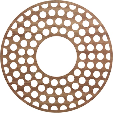 Ekena Millwork Fink Wood Fretwork Pierced Ceiling Medallion, Walnut, 26"OD x 9 1/2"ID x 3/8"T CMWP26X26X0375FFWA